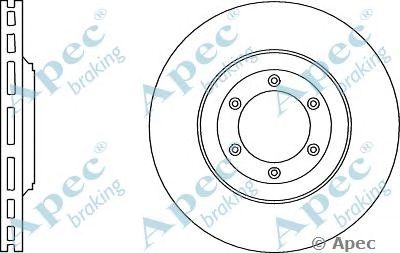 APEC BRAKING dsk3076 -  Тормозной диск